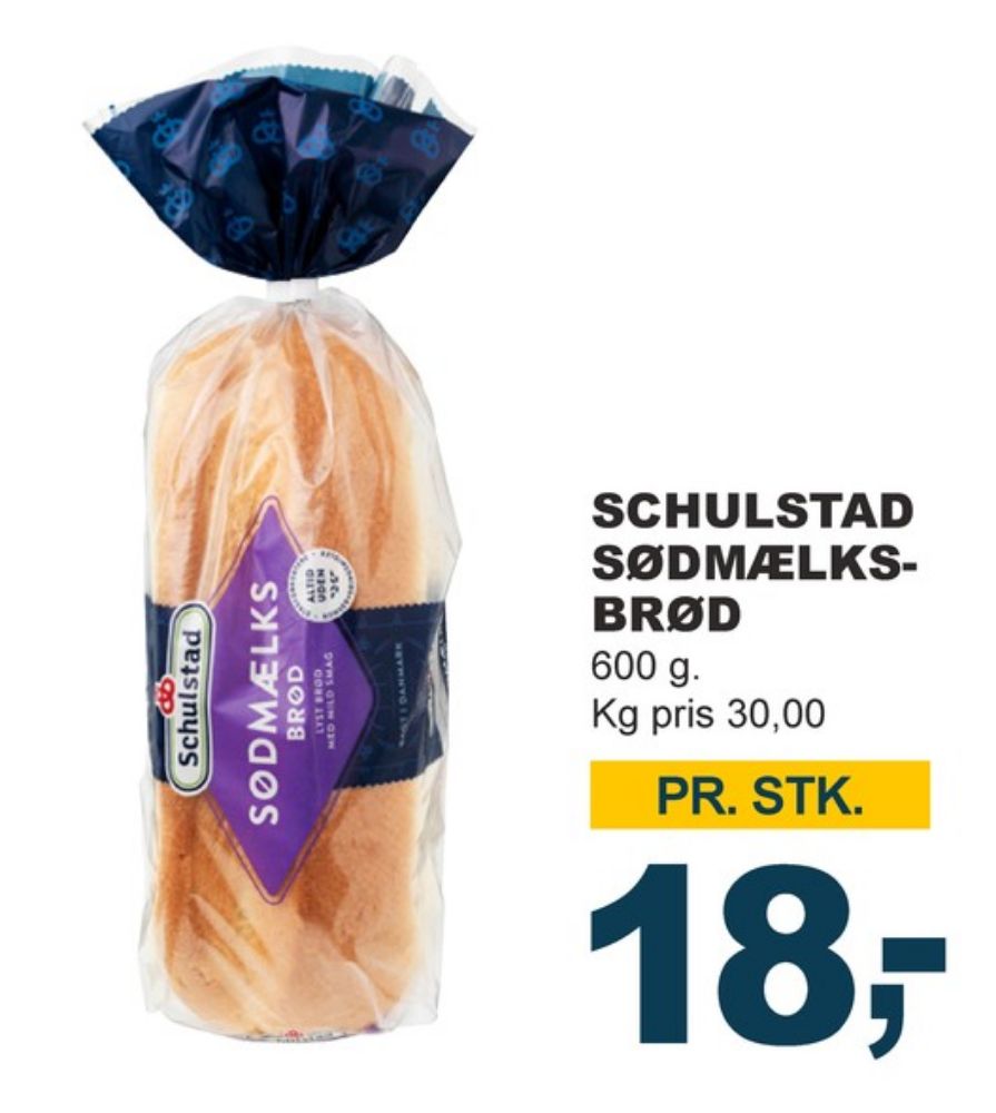 Schulstad, Sødmælksbrød