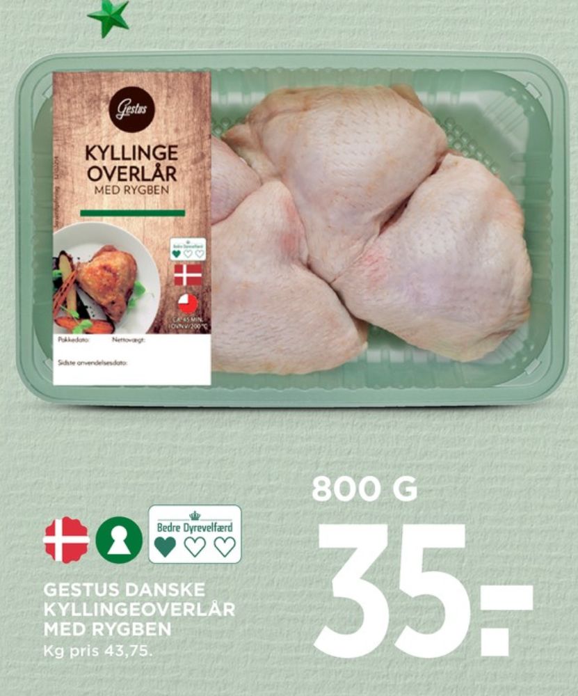 Gestus, Kyllingeoverlår