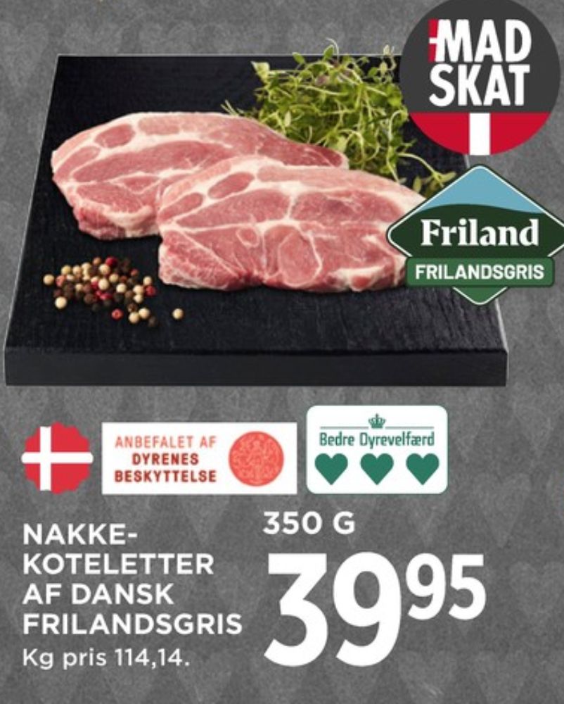 FRILAND Frilandsgris, Nakkekoteletter