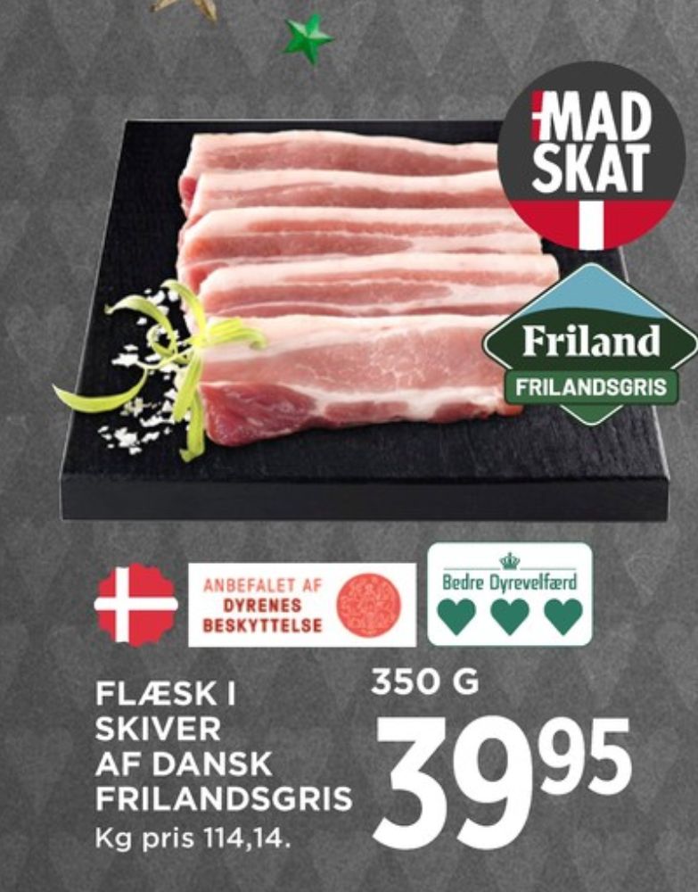 FRILAND Frilandsgris, Flæsk i skiver
