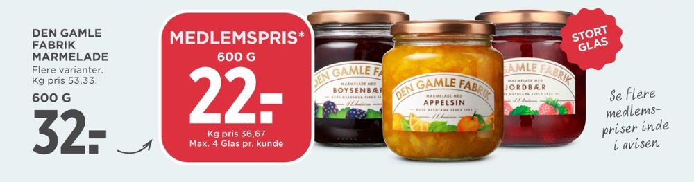 Den Gamle Fabrik, Jordbærmarmelade