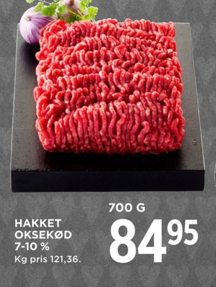 Hakket oksekød 7-10%