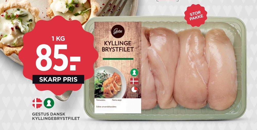 Gestus, Kyllingebrystfilet