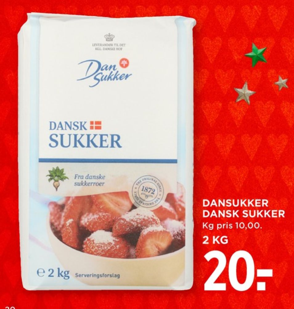 Dansukker, Sukker