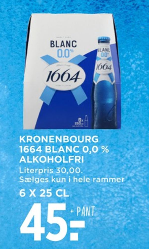 Kronenbourg 1664 Blanc 0,0%, Øl - Alkoholfri 6 pk.