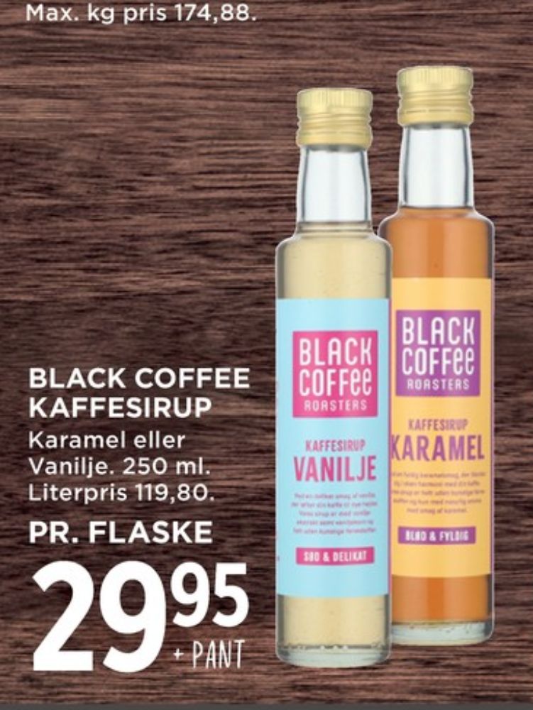 Black Coffee, Kaffesirup