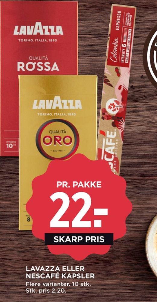 Nescafe Colombia, Kaffekapsler