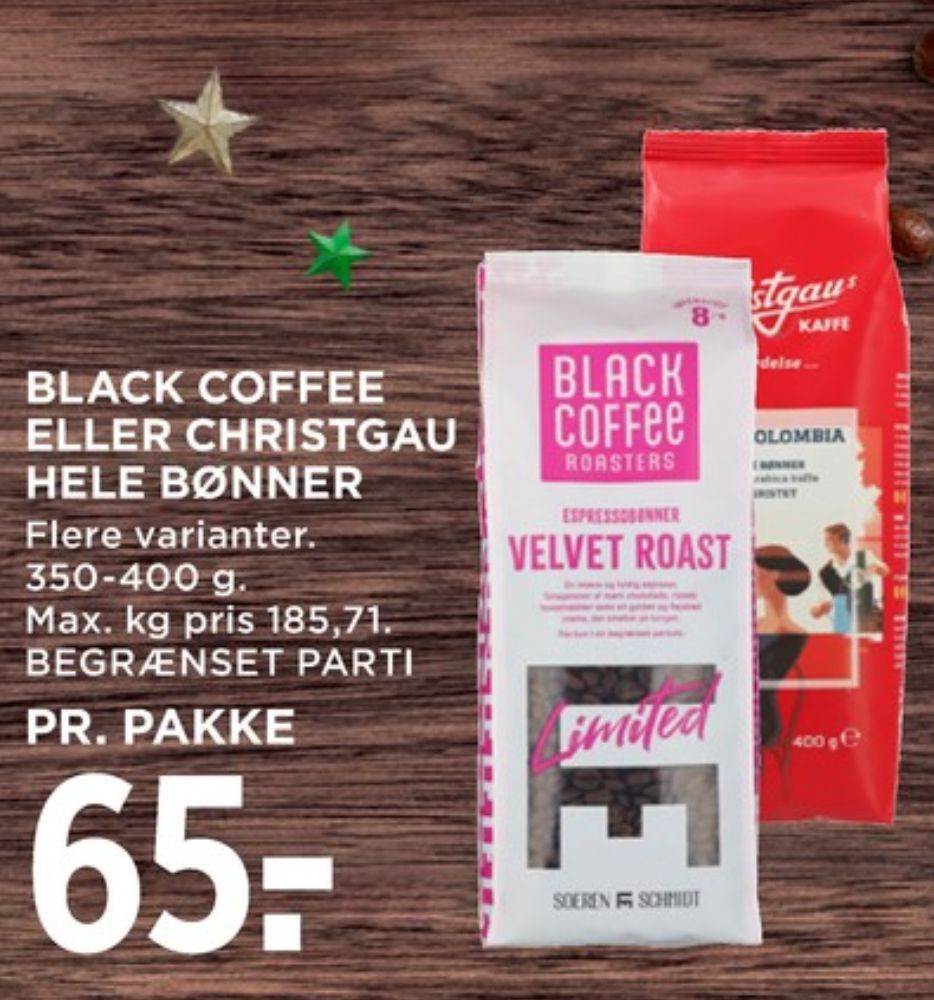 Black Coffee Velvet Roast, Kaffebønner