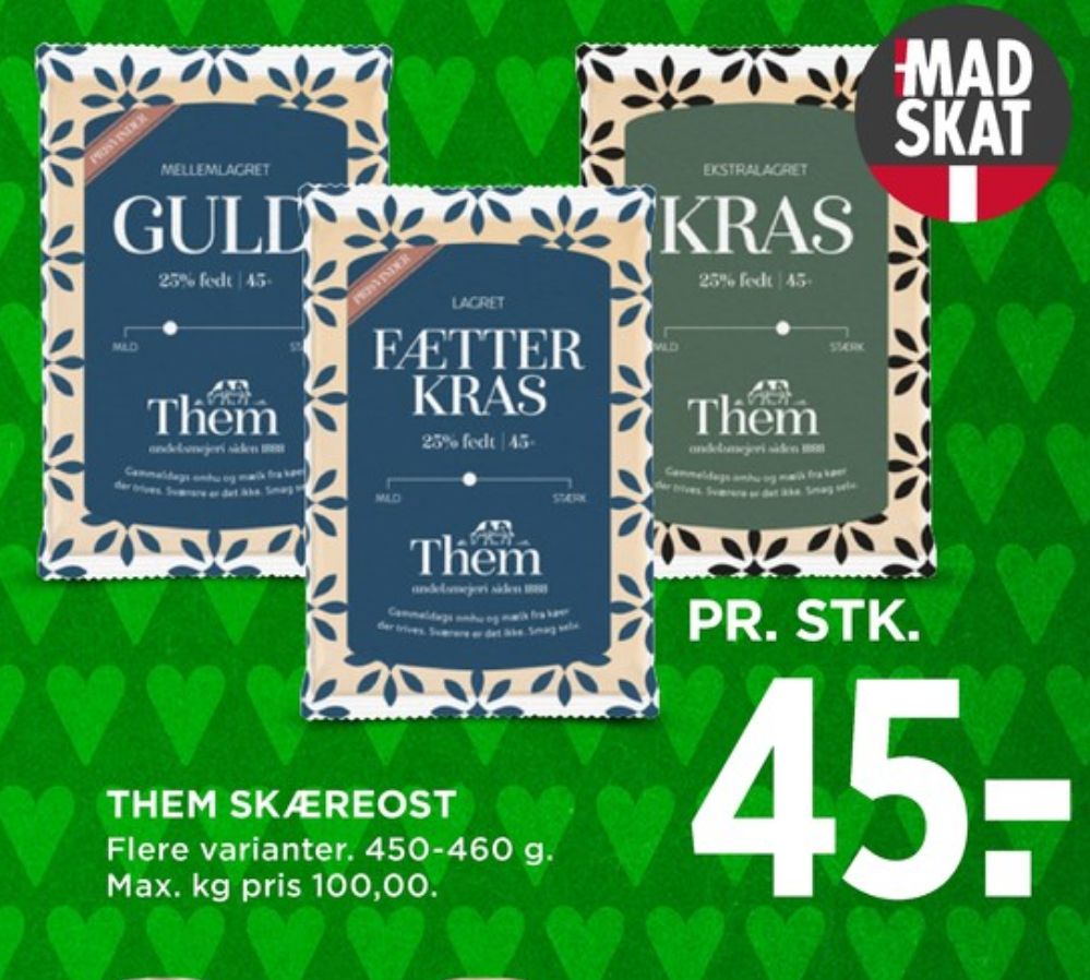 Them Ost, Skæreost Guld Mellemlagret