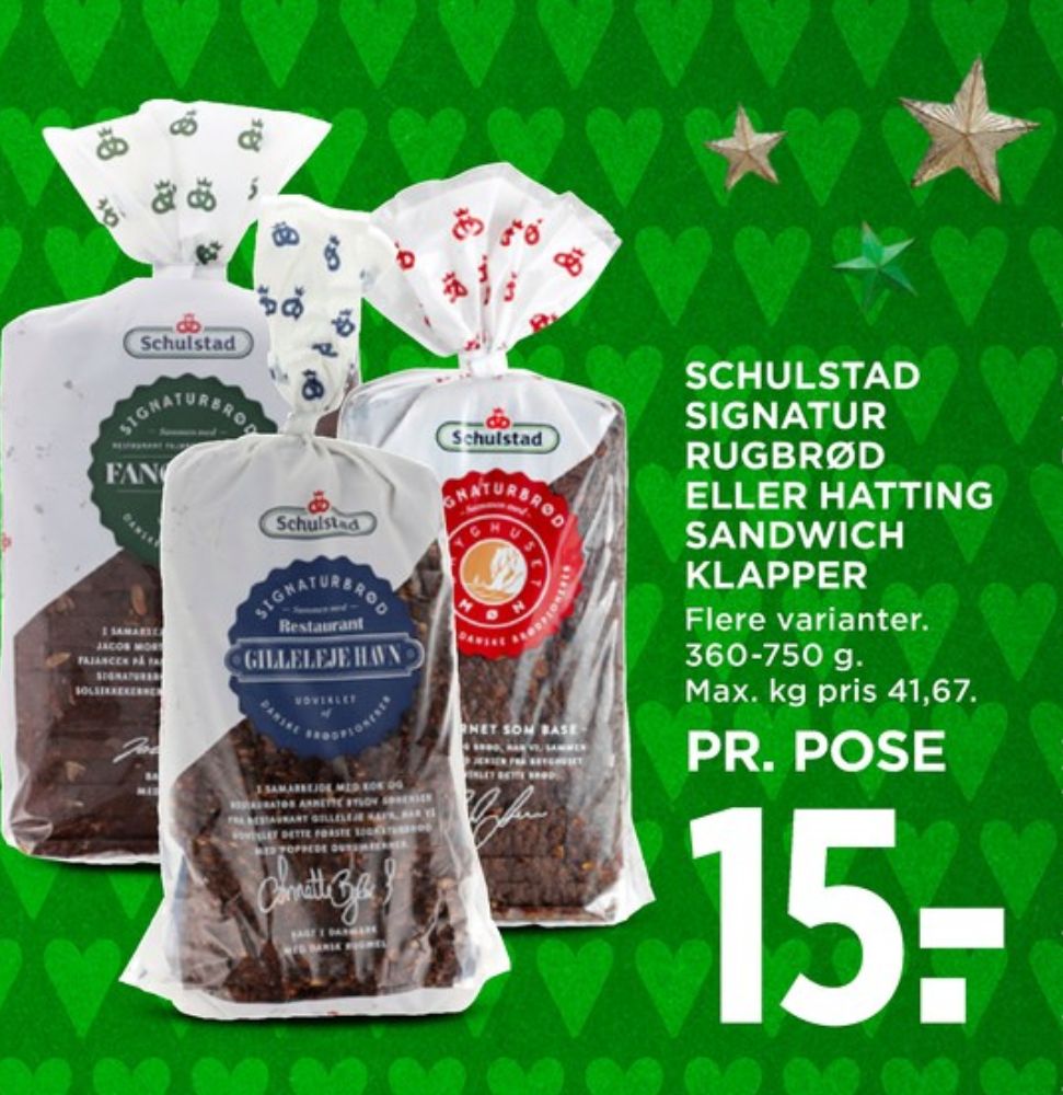 Schulstad Signaturbrød Restaurant Gillelejehavn, Rugbrødsskiver