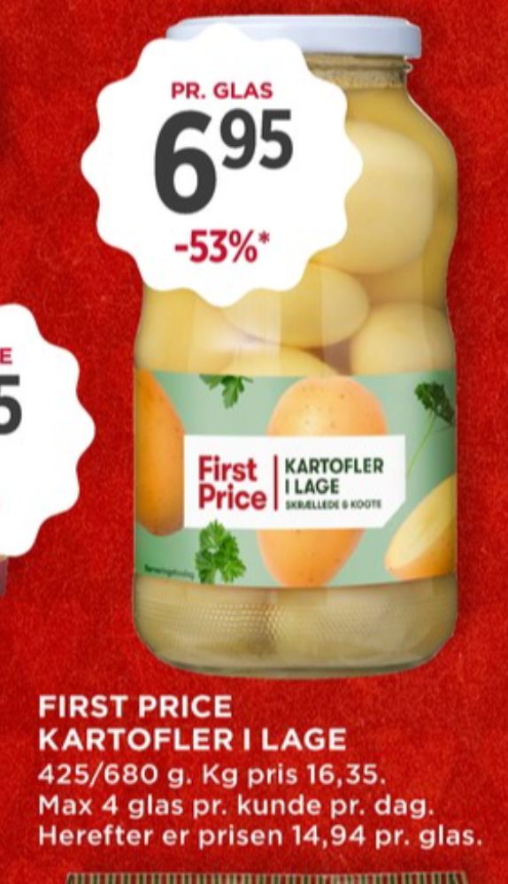 First Price, Kartofler