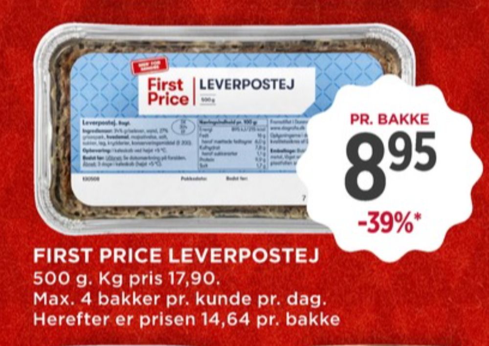 First Price, Leverpostej