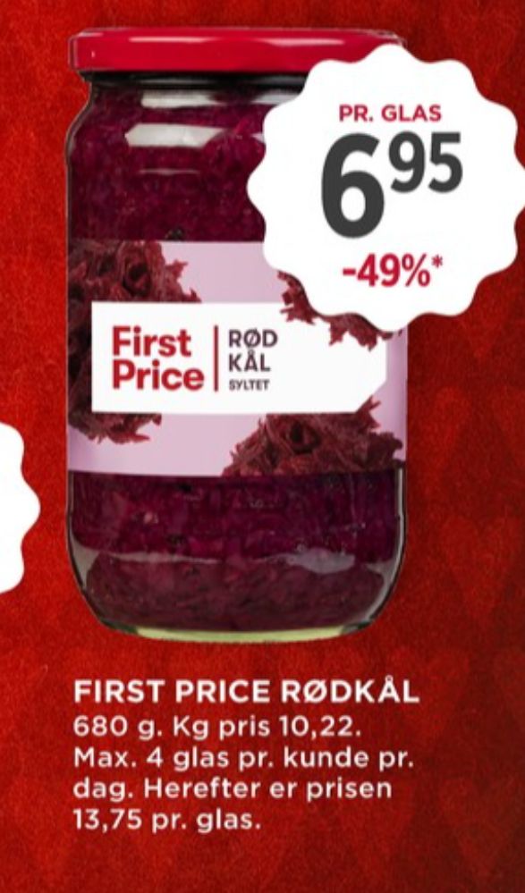 First Price, Rødkål-syltet