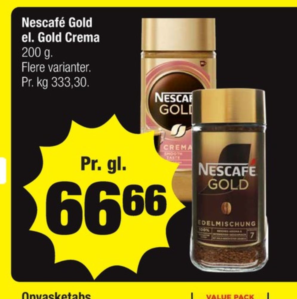 Nescafe Gold, Instant Kaffe