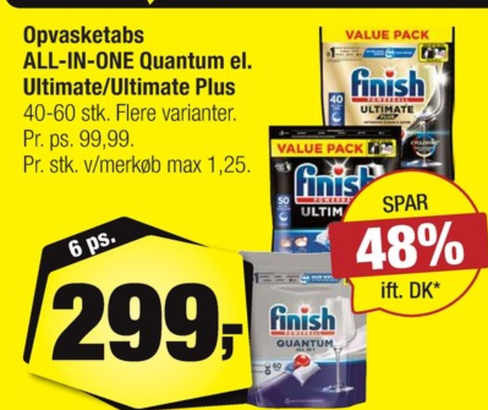 Finish, Maskinopvask-tabs