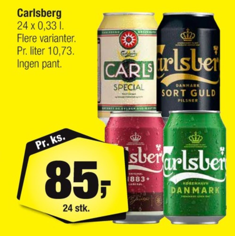 Carlsberg Pilsner, Øl 24 pk.