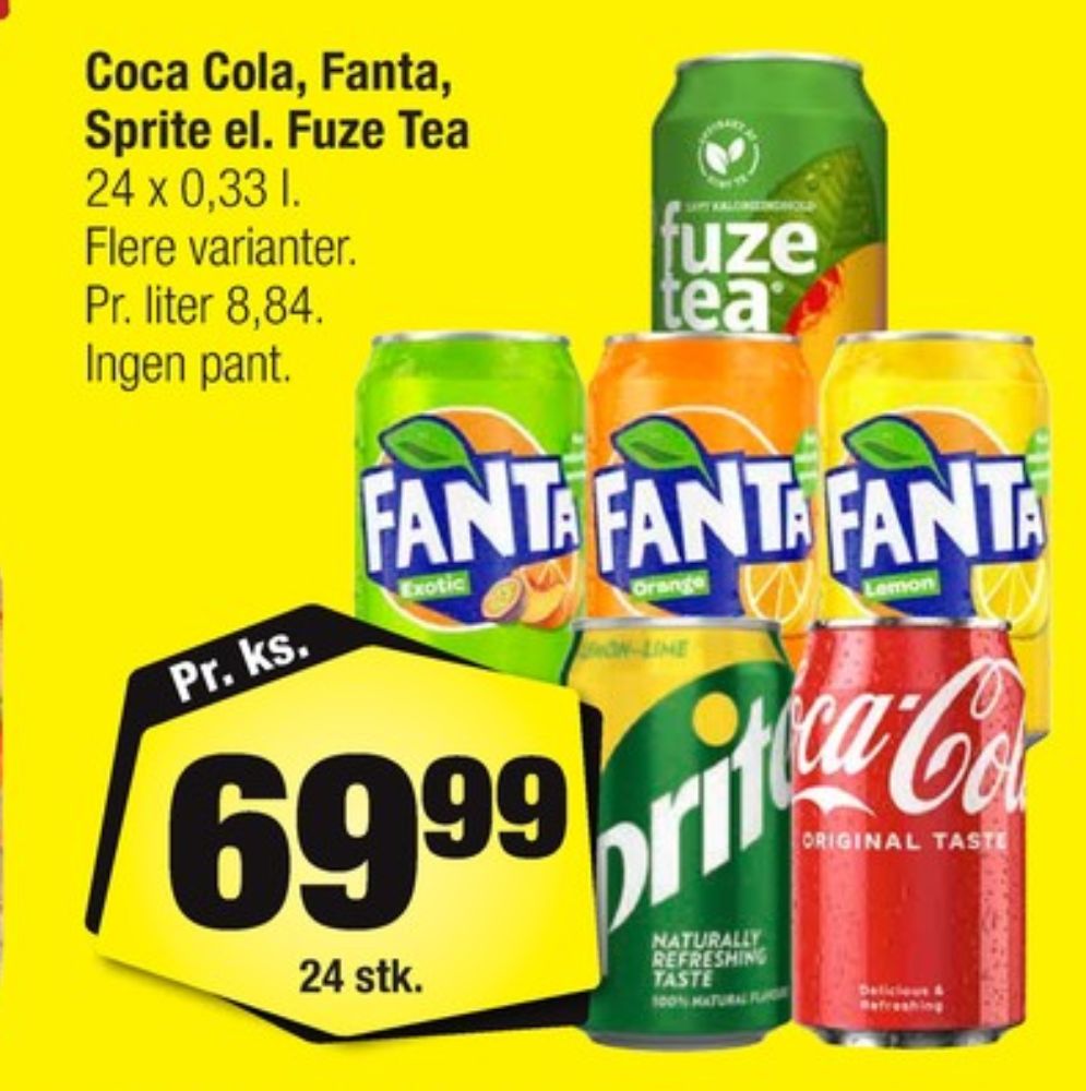 Fanta Exotic, Appelsinsodavand 24 pk.