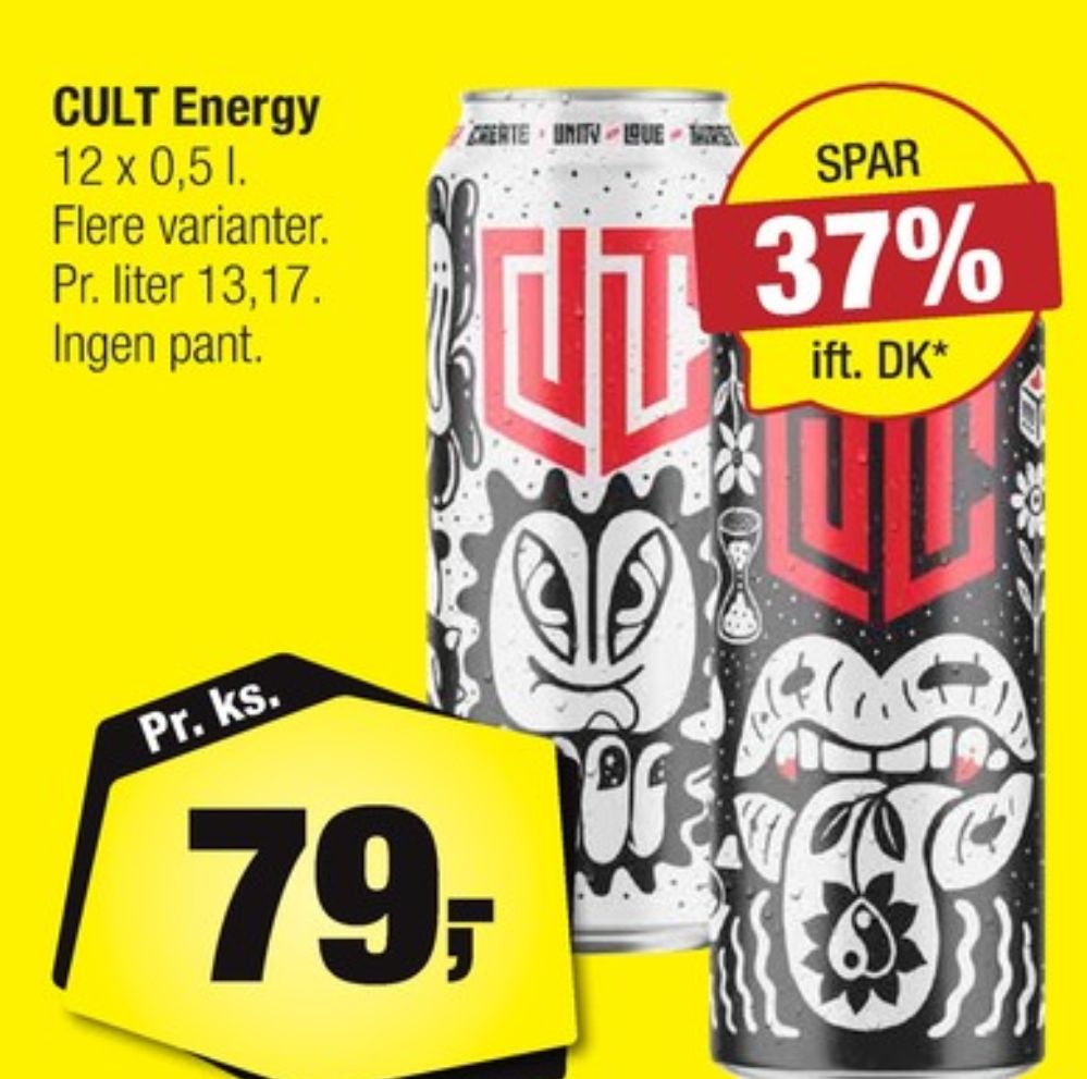 Cult Energy, Energidrik 12 pk.