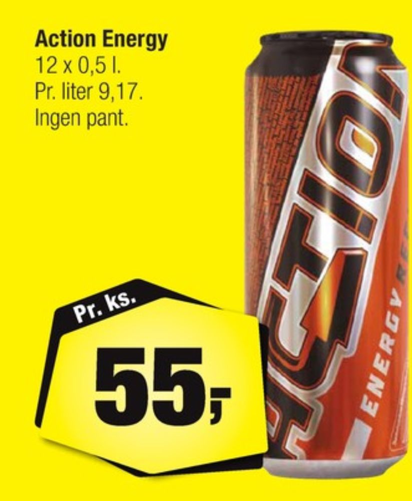 ACTION Energy, Energidrik 12 pk.