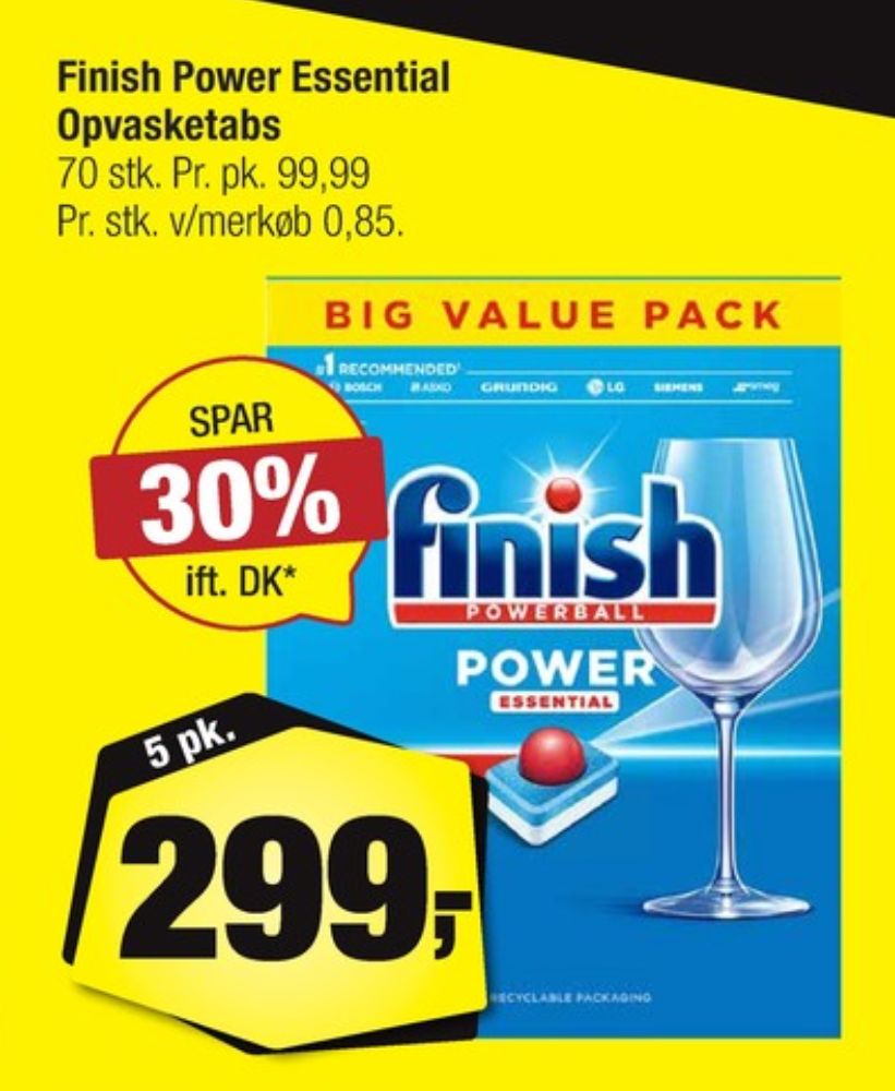 Finish, Maskinopvask-tabs