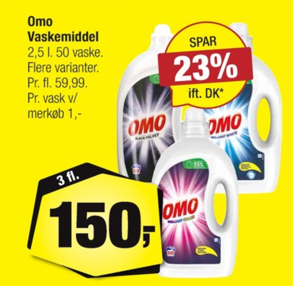 Omo, Vaskemiddel-flydende