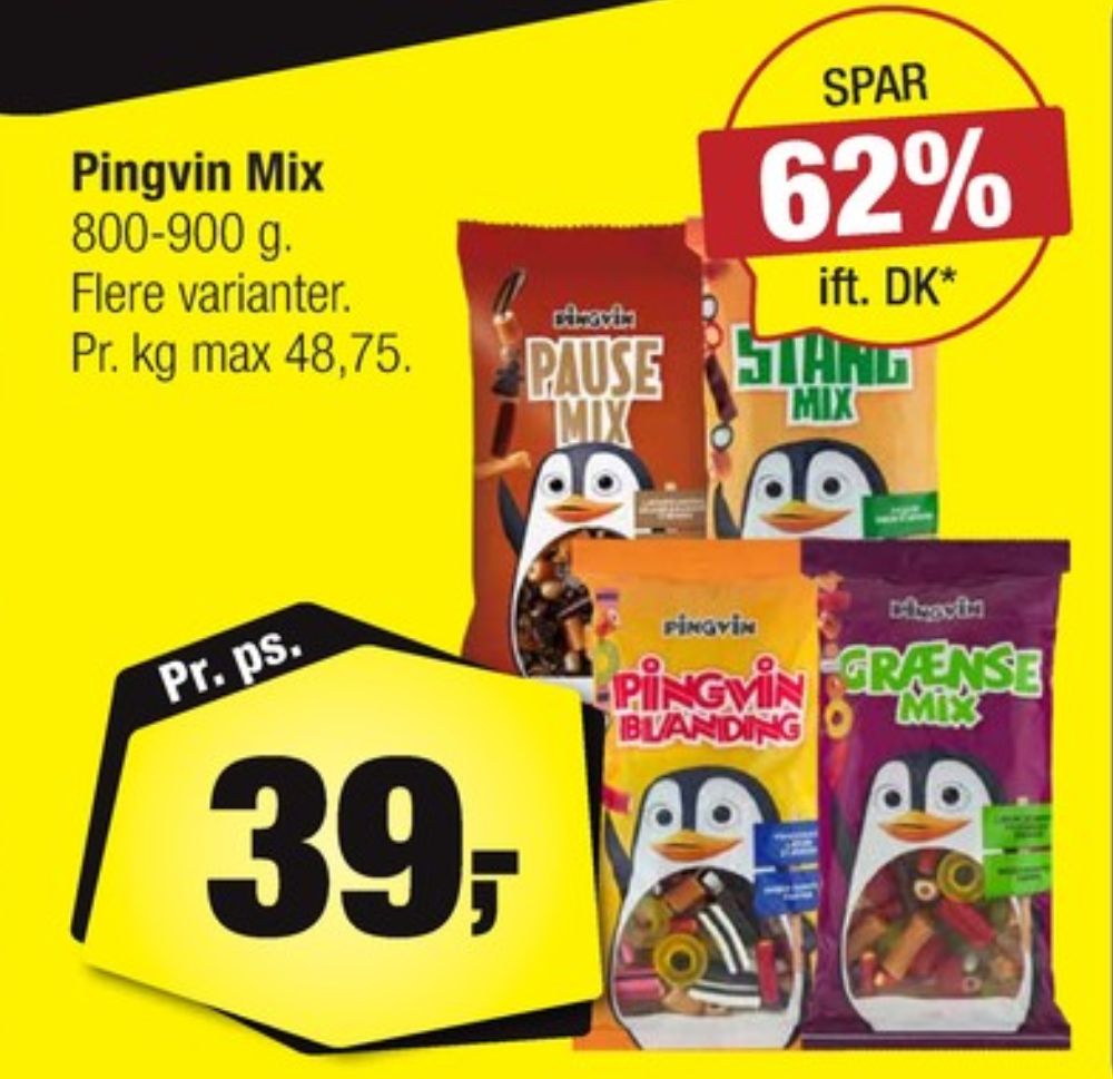 Toms Pingvin Blanding, Slikposer