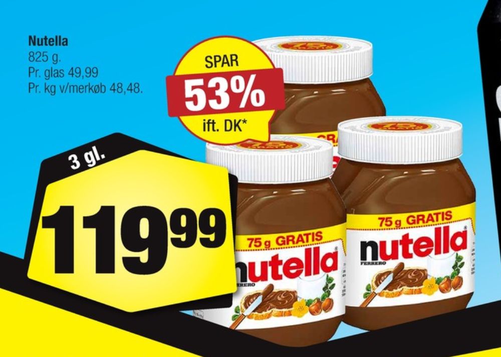 Nutella, Smørepålæg