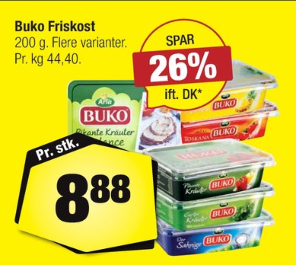 Buko, Smøreost Pikante Kräuter Balance