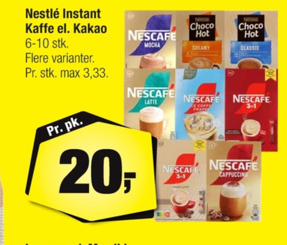 Nescafe 3in1, Instant Kaffe