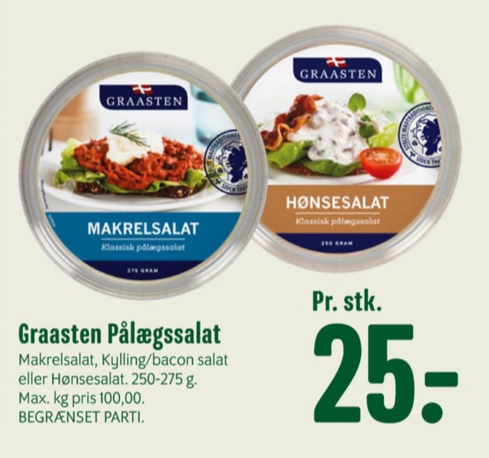 Graasten, Kylling & Baconsalat