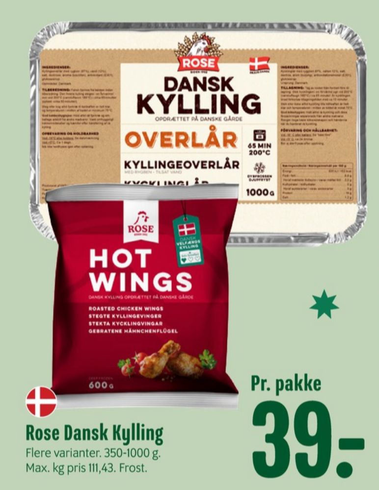 Rose, Kyllingeoverlår