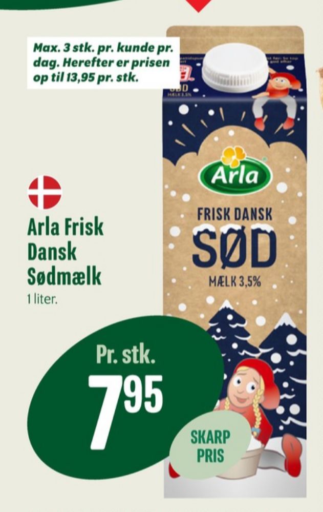 Arla, Sødmælk