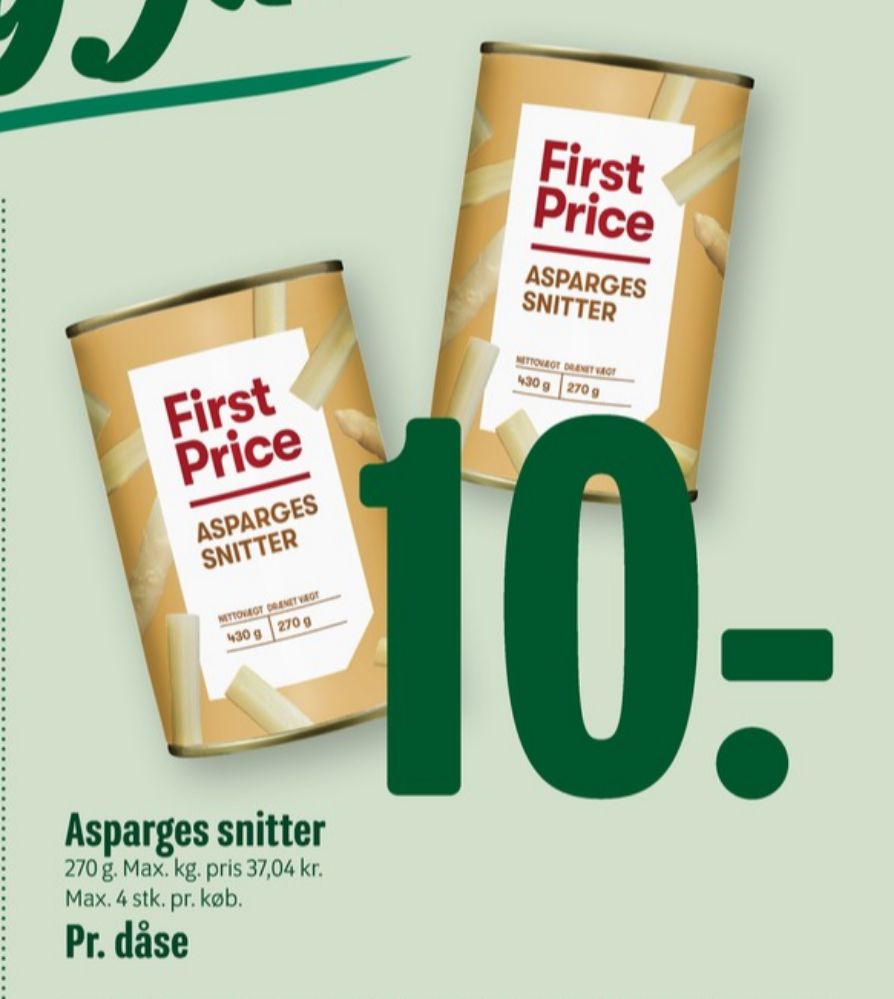 First Price, Asparges