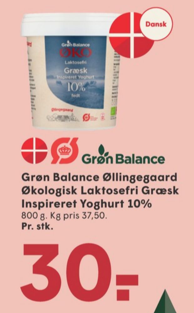 Grøn Balance Øllingegaard, Græsk Yoghurt 10%