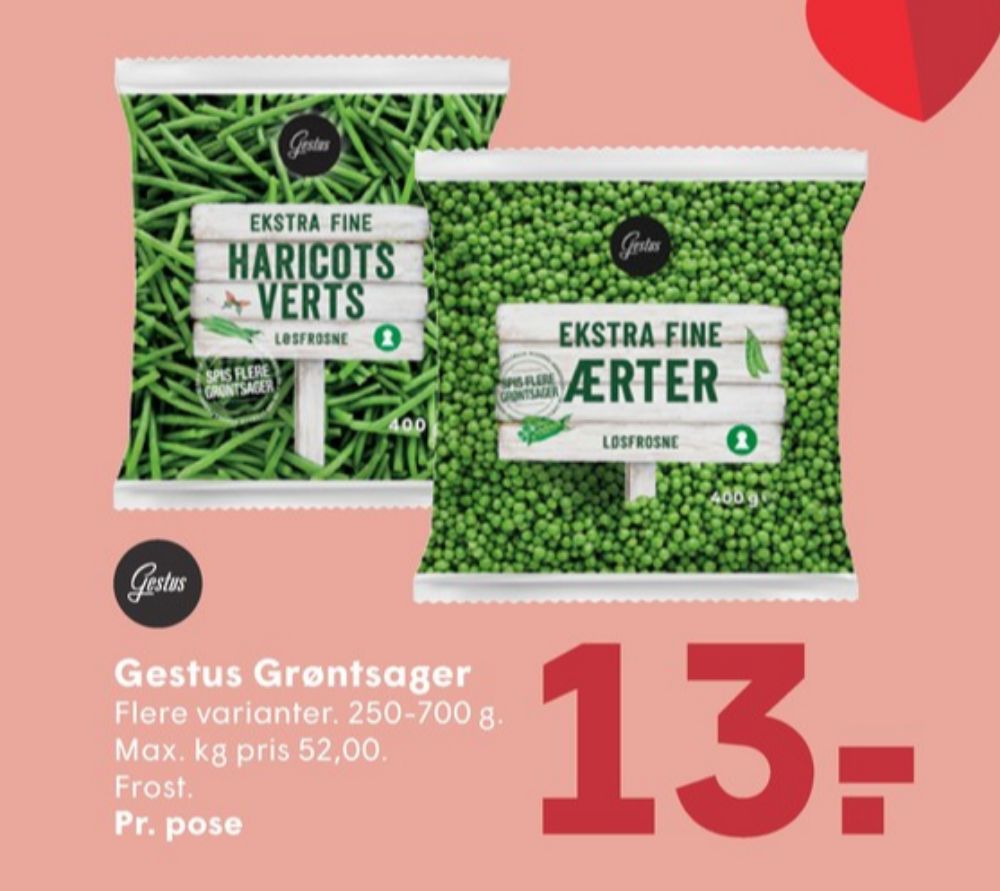 Gestus, Ekstra fine Haricots Verts
