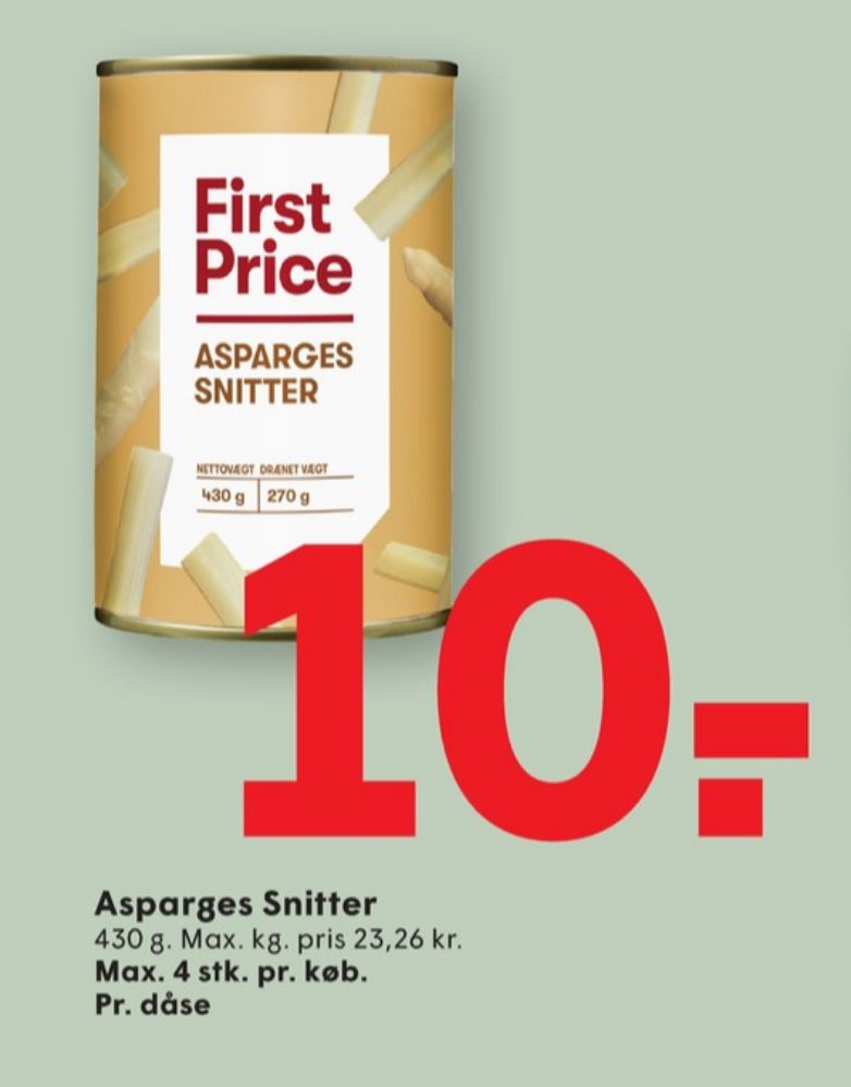 First Price, Asparges