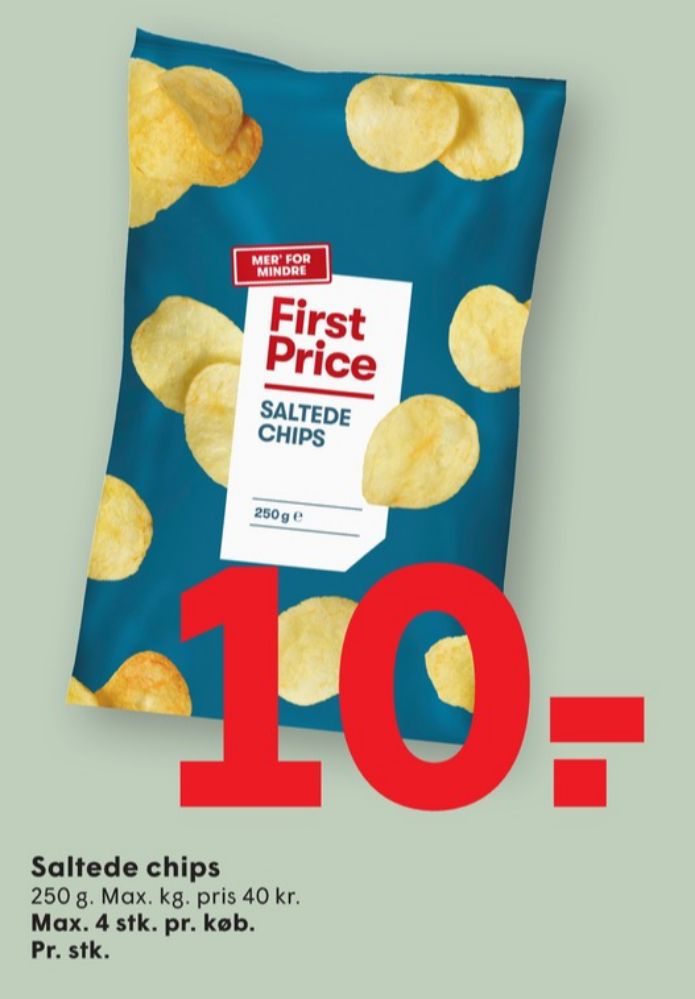 First Price, Saltede Chips