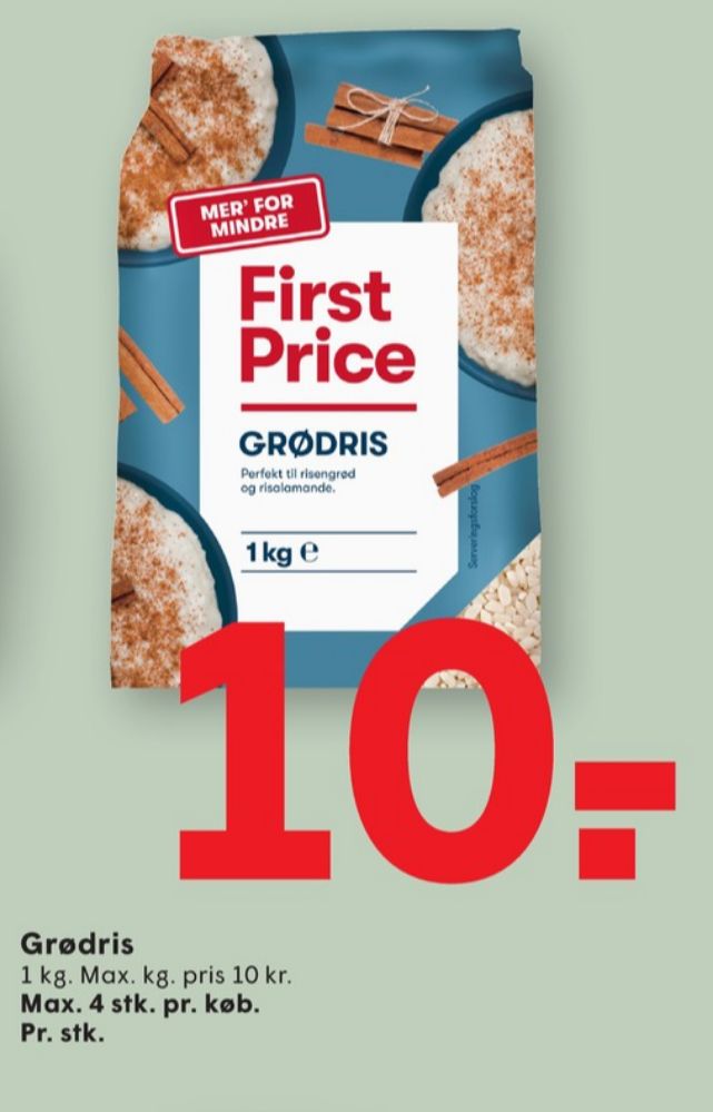 First Price, Grødris