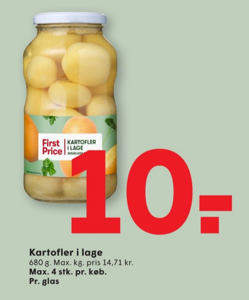 First Price, Kartofler