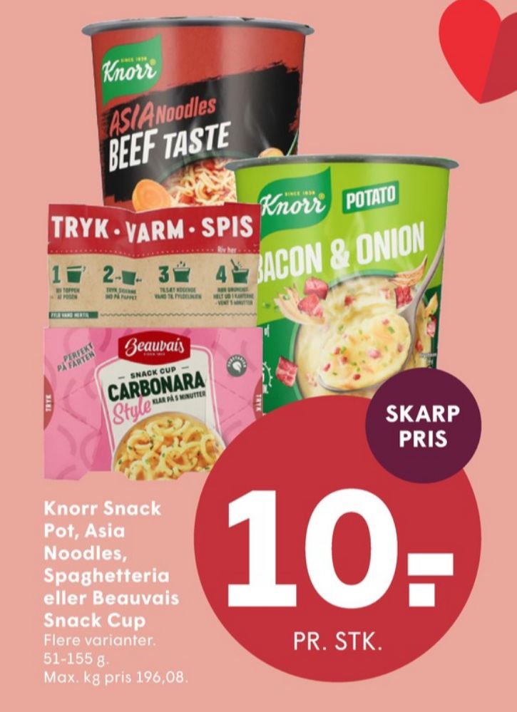 Knorr Snack Pot, Potato Bacon & Onion