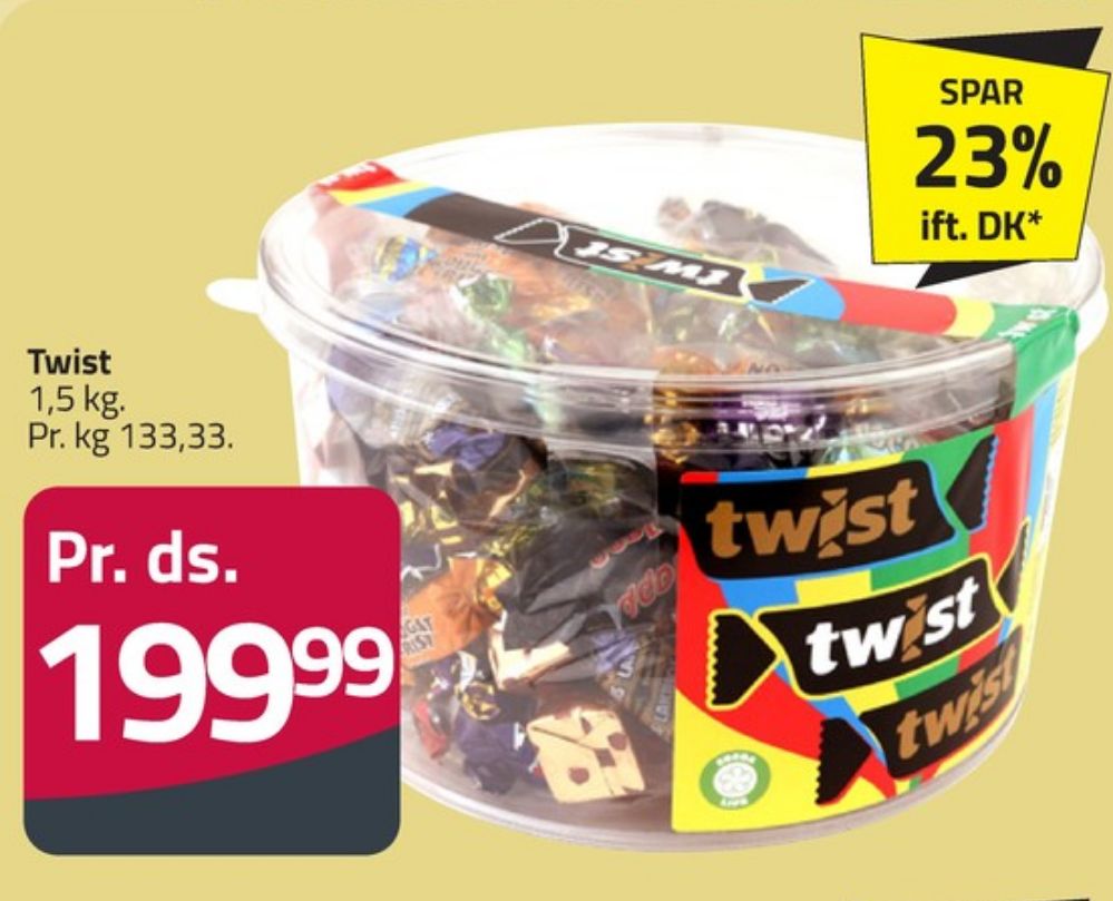 Twist, Dessertchokolade