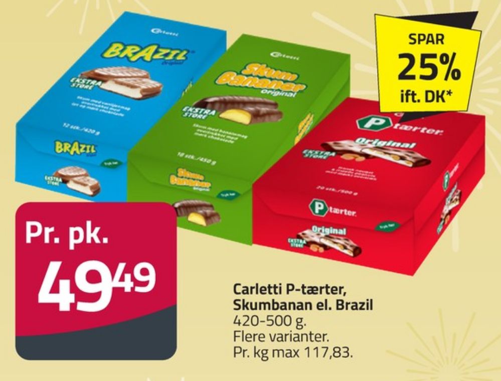 Carletti, P-tærter Original