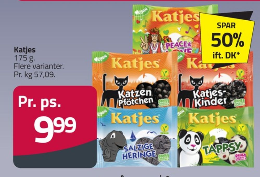 Katjes Katzen-Pfötchen, Slikposer