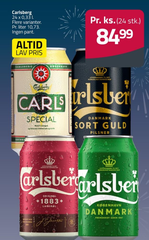 Carlsberg Pilsner, Øl 24 pk.