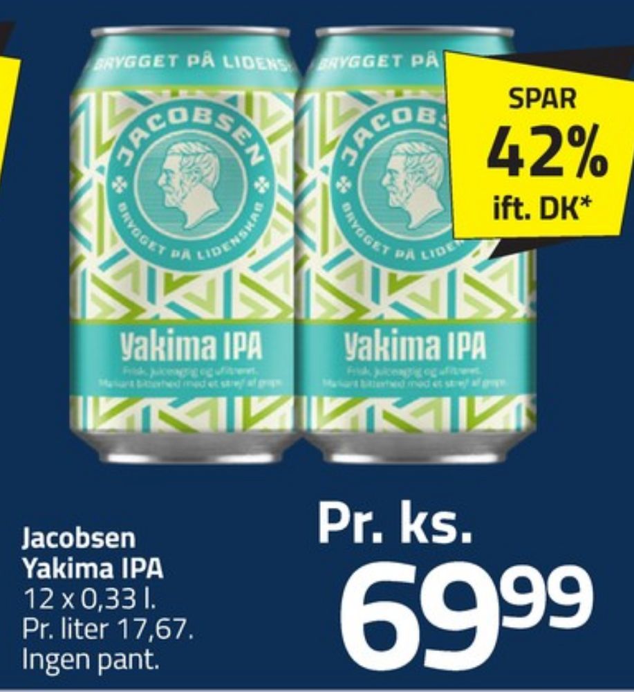 Jacobsen Yakima IPA, Specialøl 12 pk.