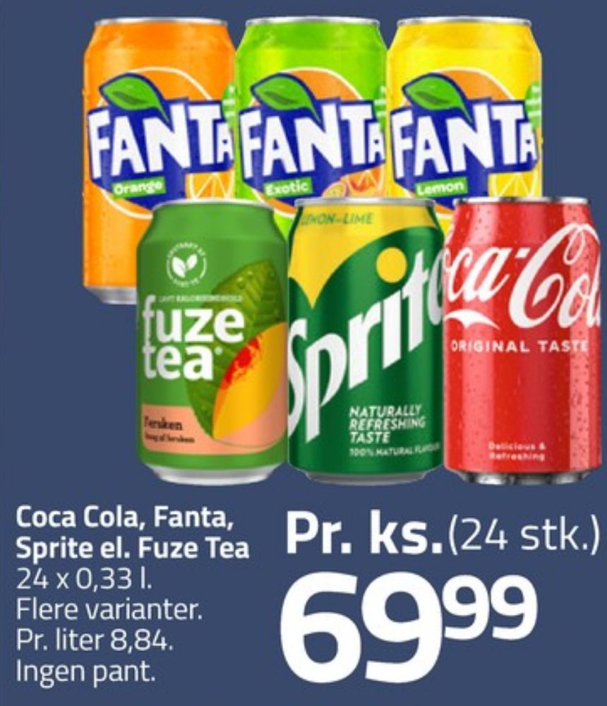 Fanta Exotic, Appelsinsodavand 24 pk.