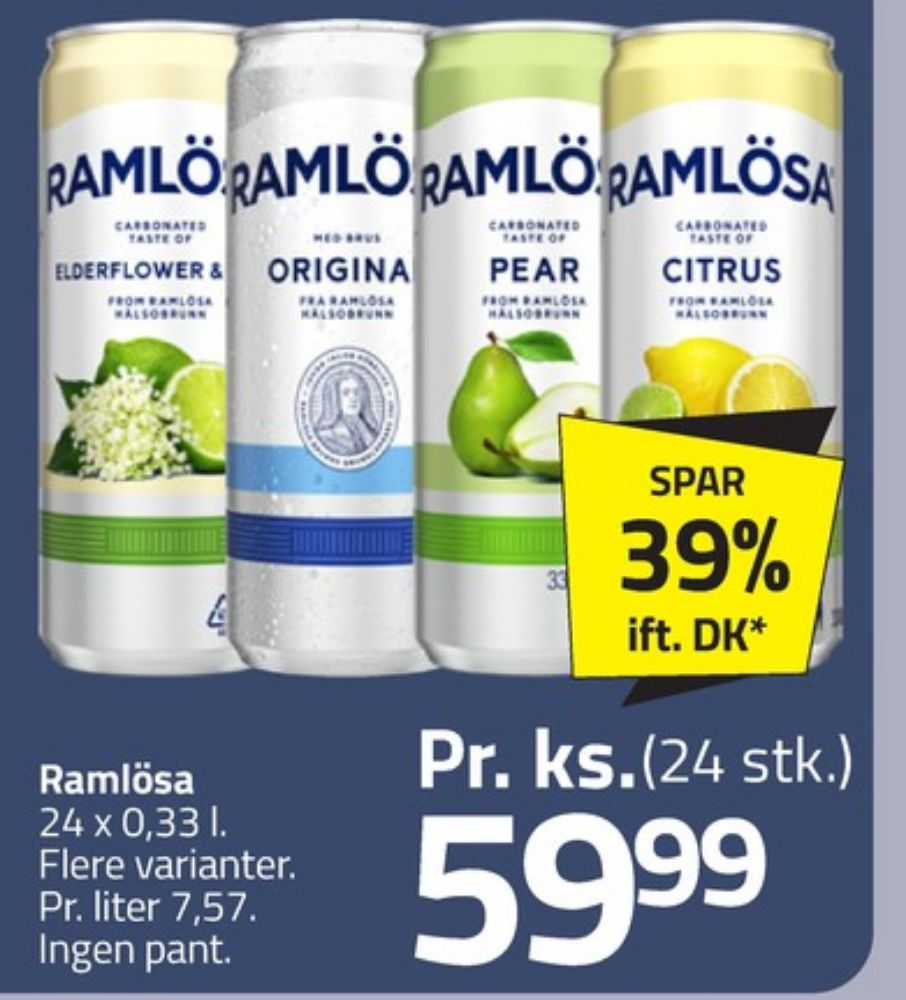 Ramlösa Original, Mineralvand med brus
