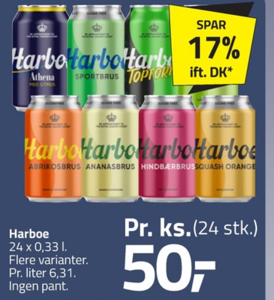 Harboe Squash Orange, Appelsinsodavand