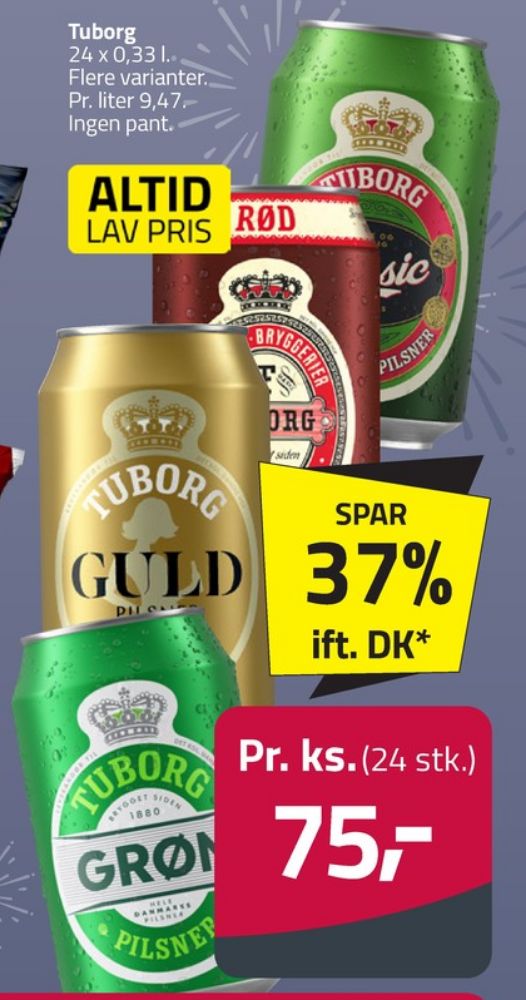 Tuborg Grøn, Øl 24 pk.