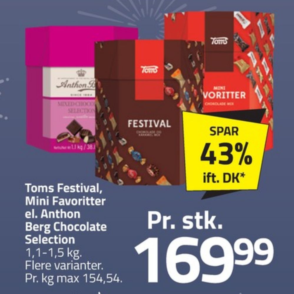 Anthon Berg Mixed Chocolate Selection, Dessertchokolade